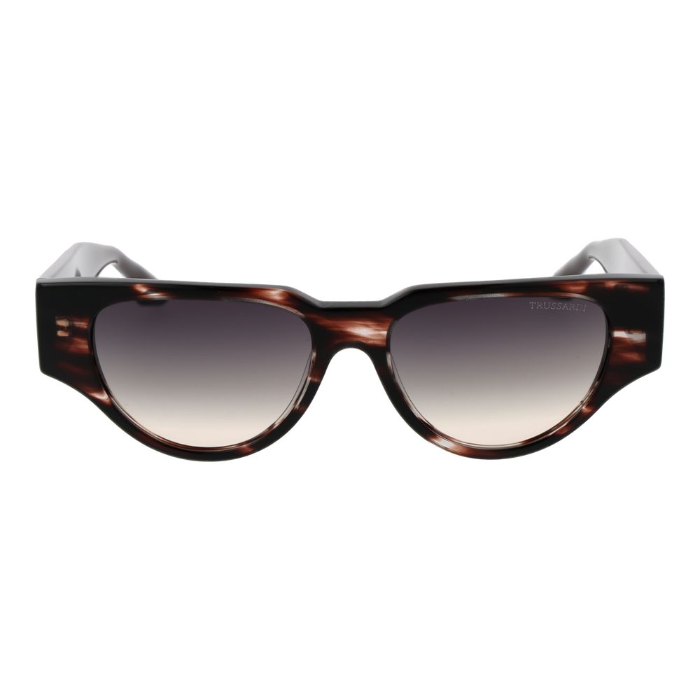 Lunettes de soleil Trussardi femme en acétate marron – TR-1064316