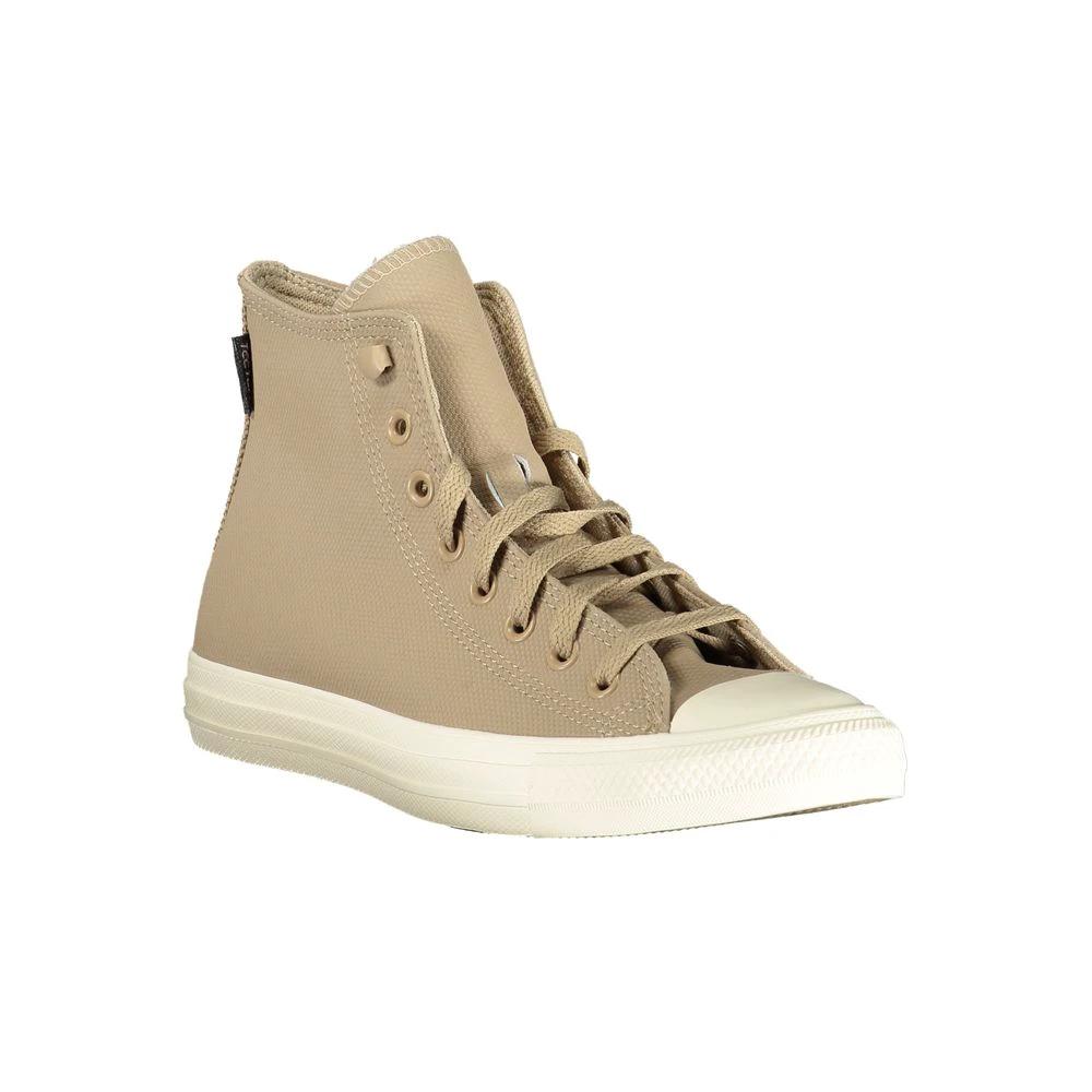 Converse Beige Leather Unisex Sneaker by Converse