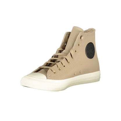 Converse Beige Leather Unisex Sneaker by Converse
