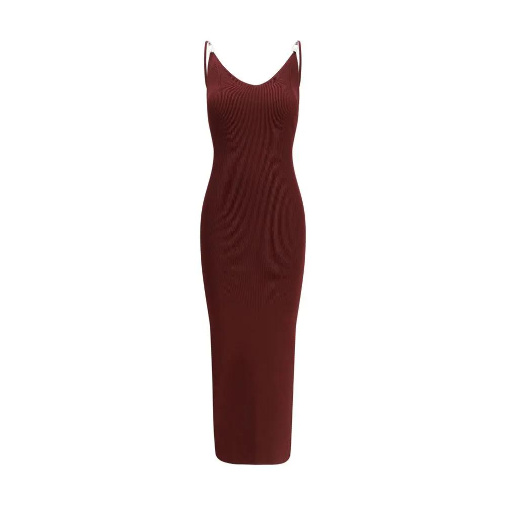 Versace Bordeaux Viscose Casual Dress by Versace