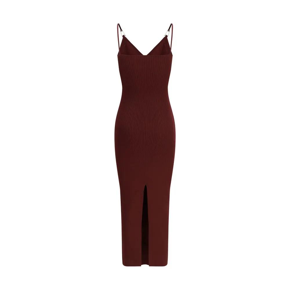 Versace Bordeaux Viscose Casual Dress by Versace