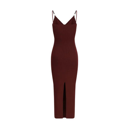 Versace Bordeaux Viscose Casual Dress by Versace