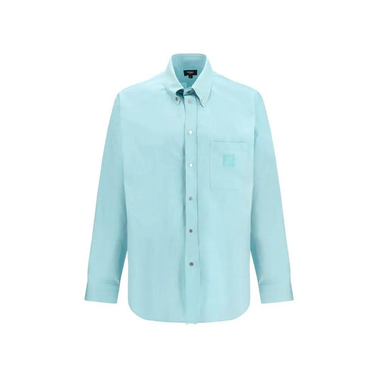 Fendi Blue Cotton Dress Shirt by Fendi