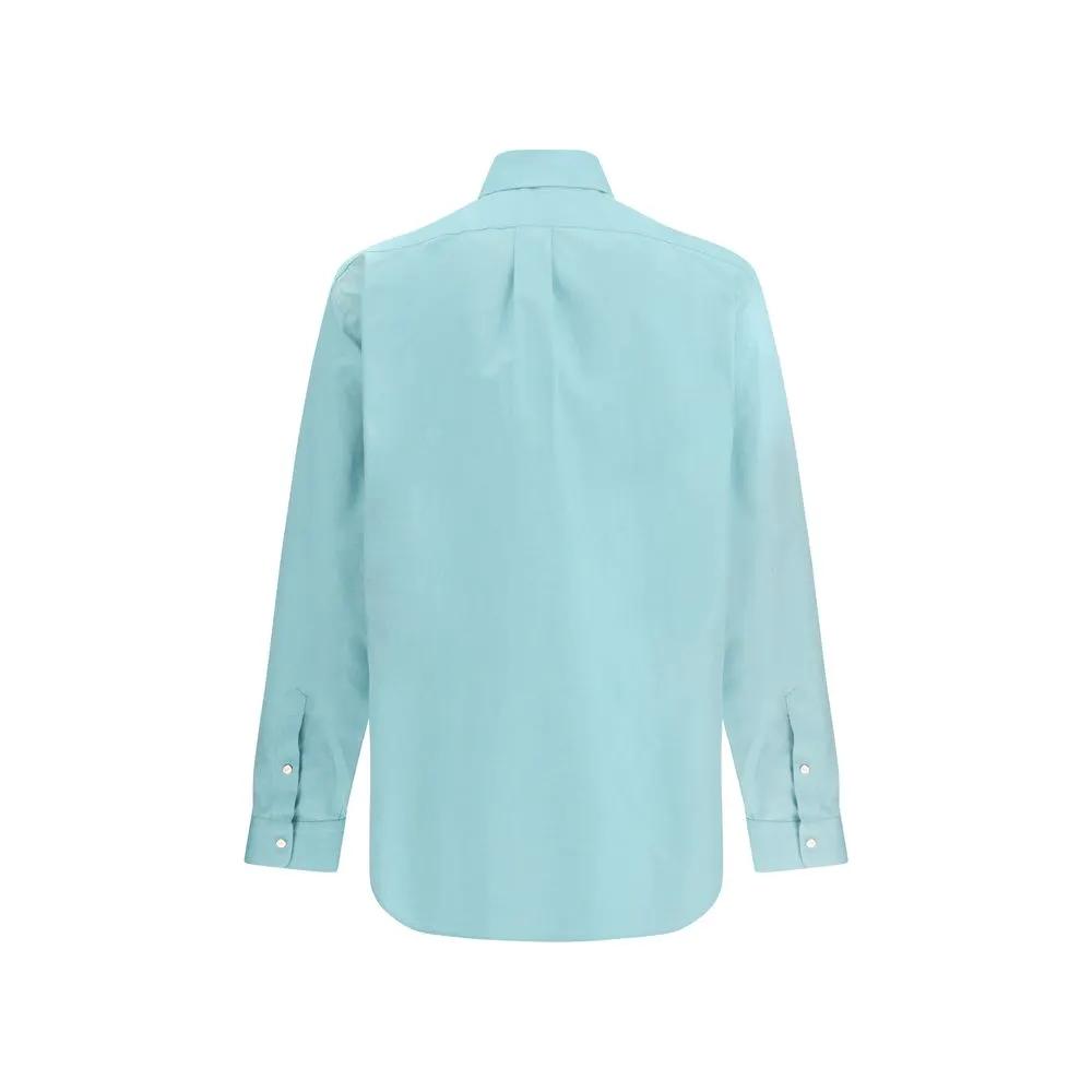 Fendi Blue Cotton Dress Shirt by Fendi