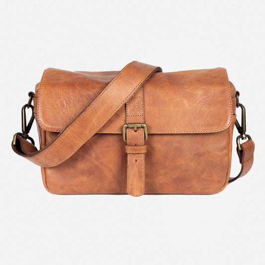 París tanned Leather Camera Bag