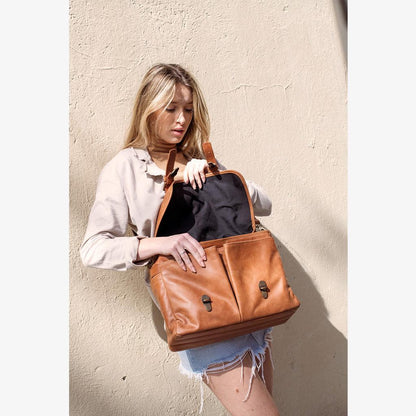 Roma Tanned Leather Camera Bag
