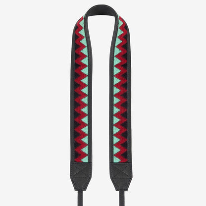Jaipur #105 - Fabric & Leather camera strap
