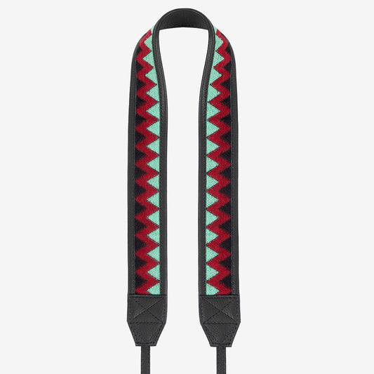 Jaipur #105 - Fabric & Leather camera strap