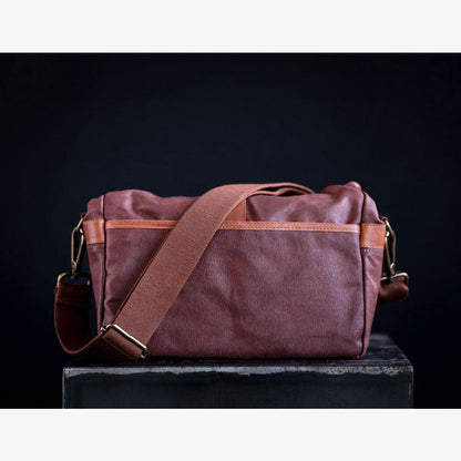 París Coffee Waxed Canvas Camera Bag