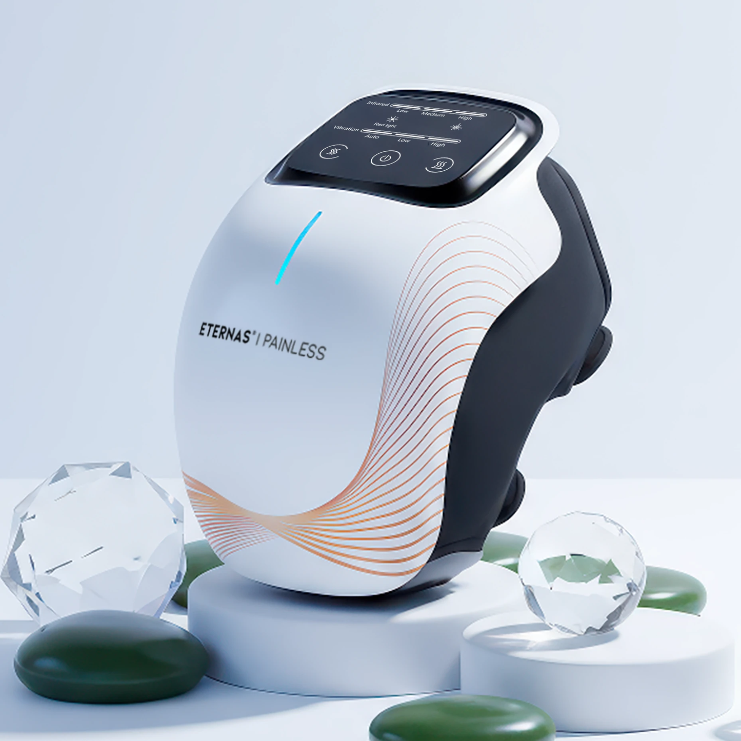 Masajeador de Rodilla Inalámbrico | Alivio del Dolor Articular por Infrarrojos, Calor, Láser y Vibración by Eternas