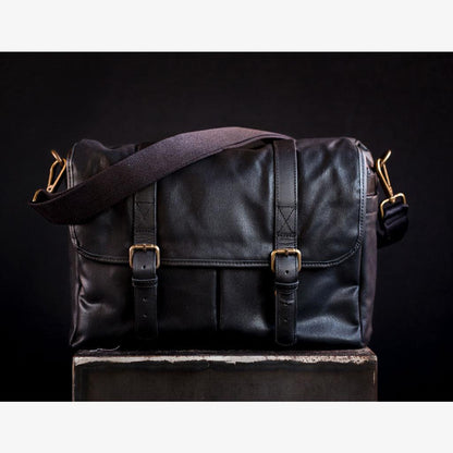 Limited Edition - Roma Black Waxed Canvas Camera Bag