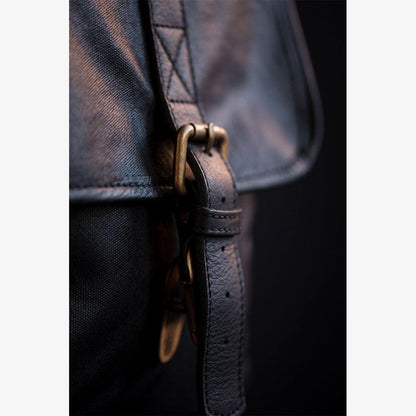 Limited Edition - Roma Black Waxed Canvas Camera Bag