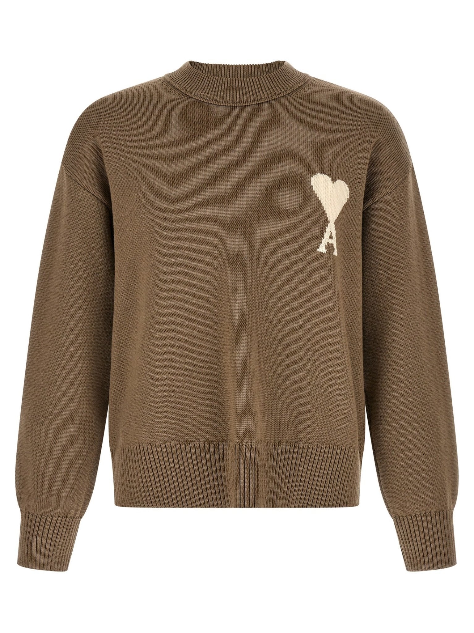 Ami Paris Beige Wool Cardigan - HBPS Beauty & Fashion