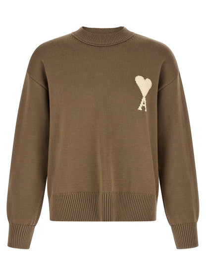 Ami Paris Beige Wool Cardigan - HBPS Beauty & Fashion