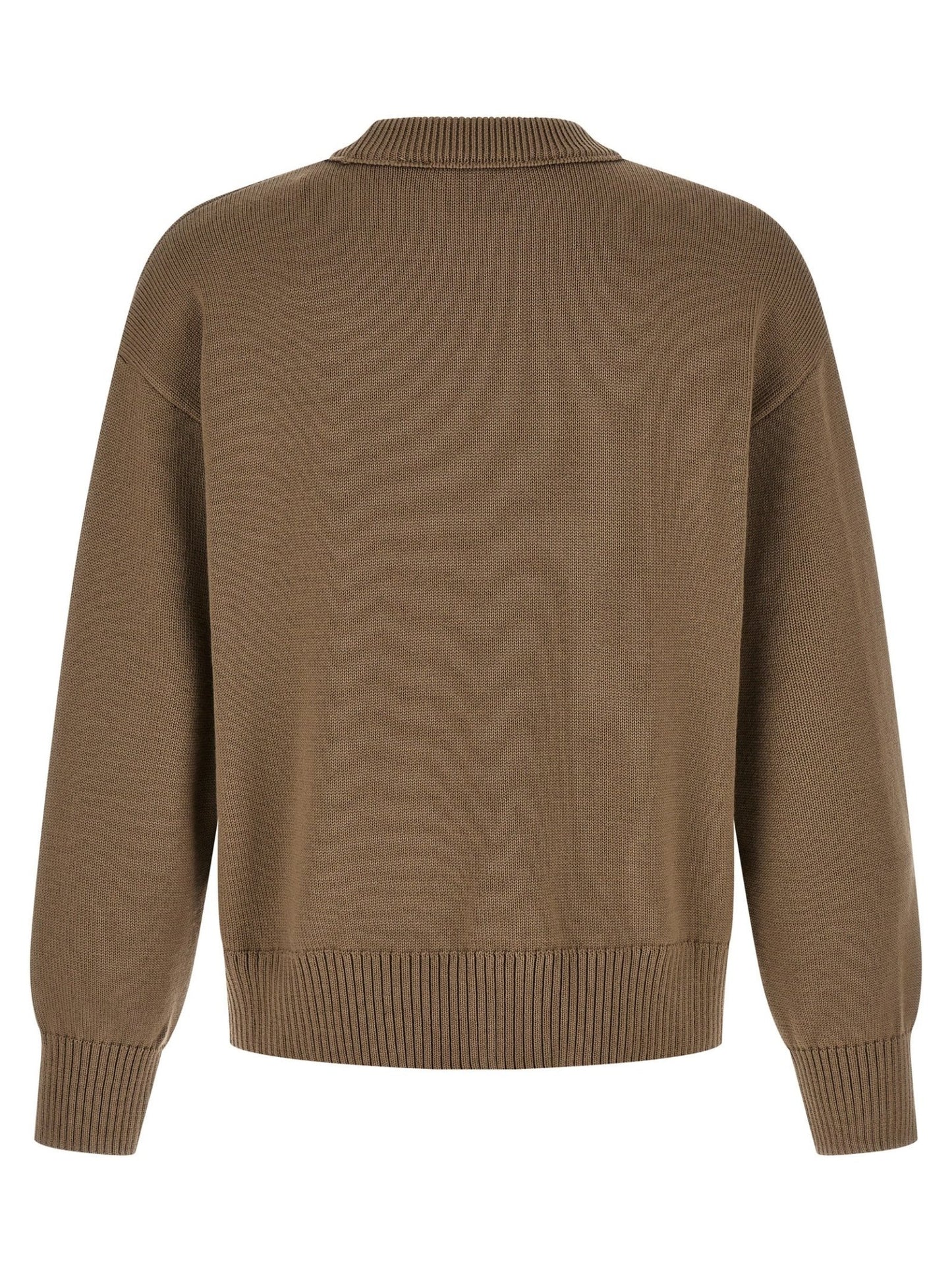 Ami Paris Beige Wool Cardigan - HBPS Beauty & Fashion