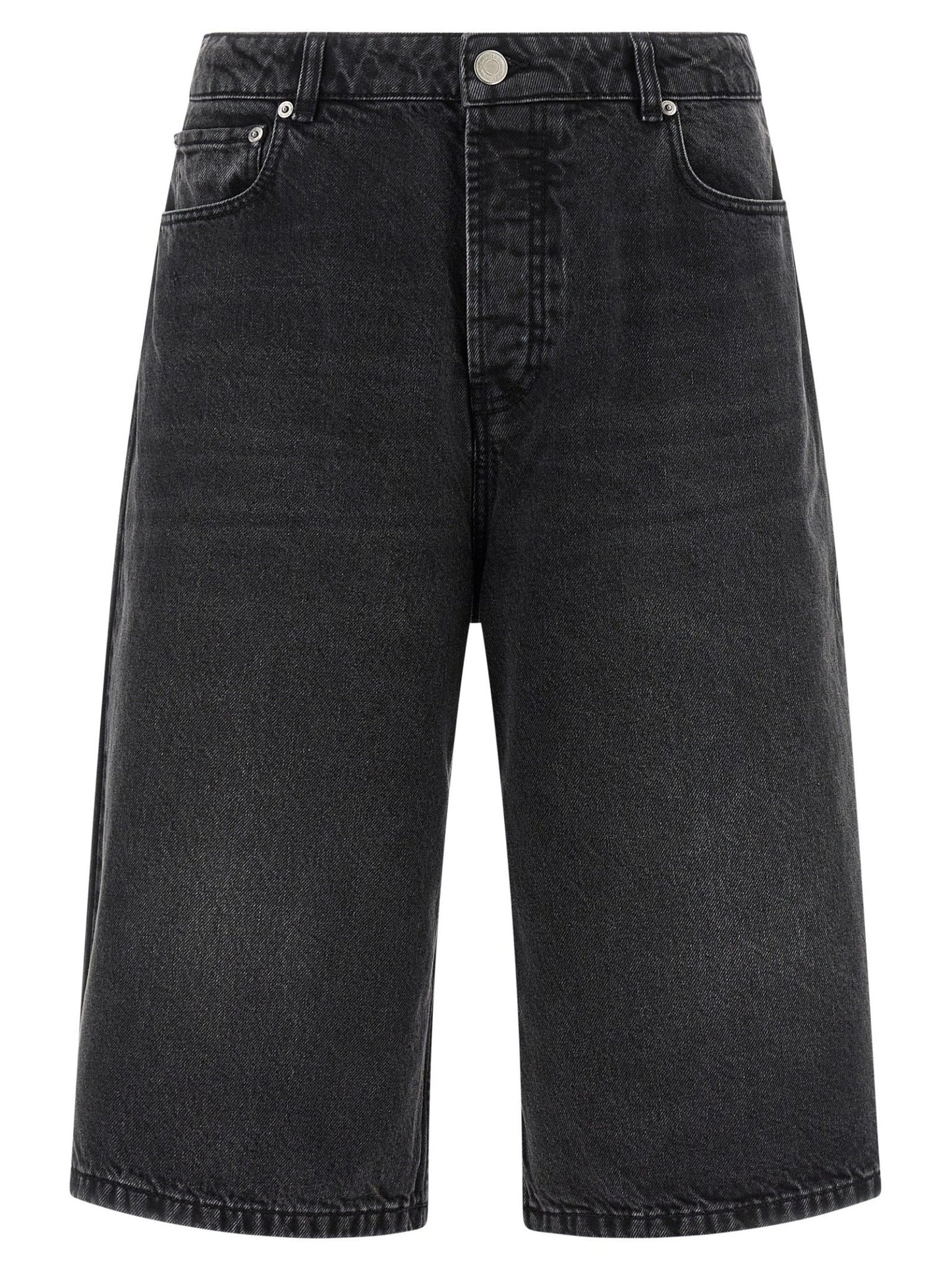 Ami Paris Black Cotton Bermuda Shorts - HBPS Beauty & Fashion