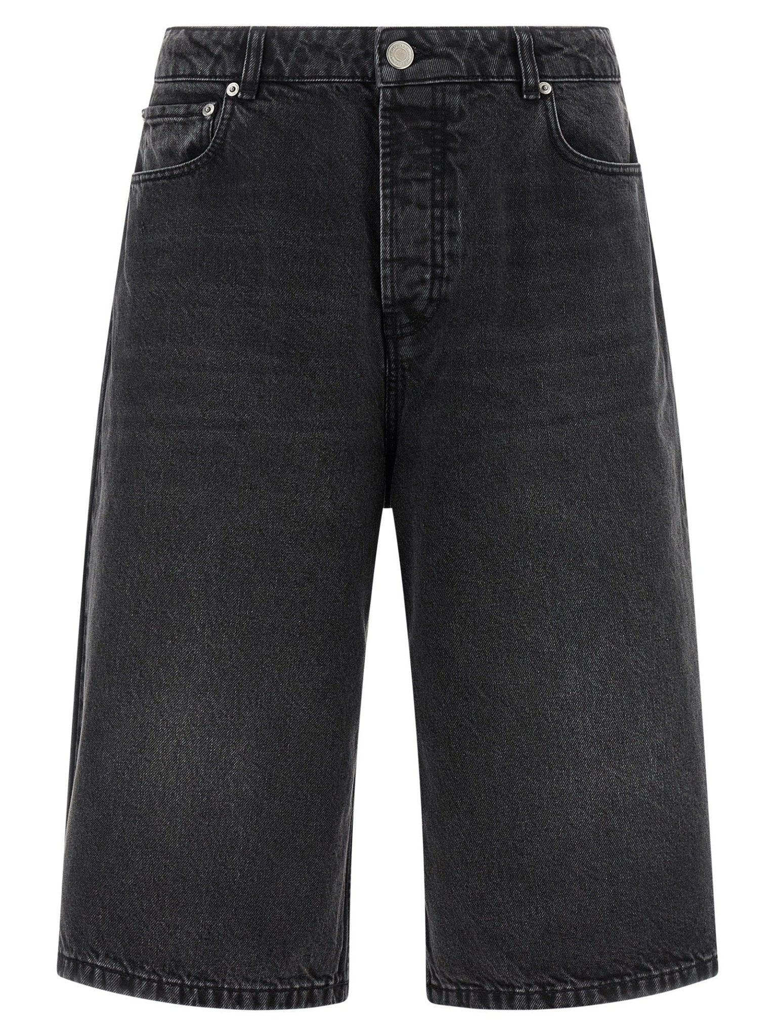 Ami Paris Black Cotton Bermuda Shorts - HBPS Beauty & Fashion