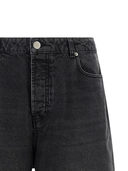 Ami Paris Black Cotton Bermuda Shorts - HBPS Beauty & Fashion