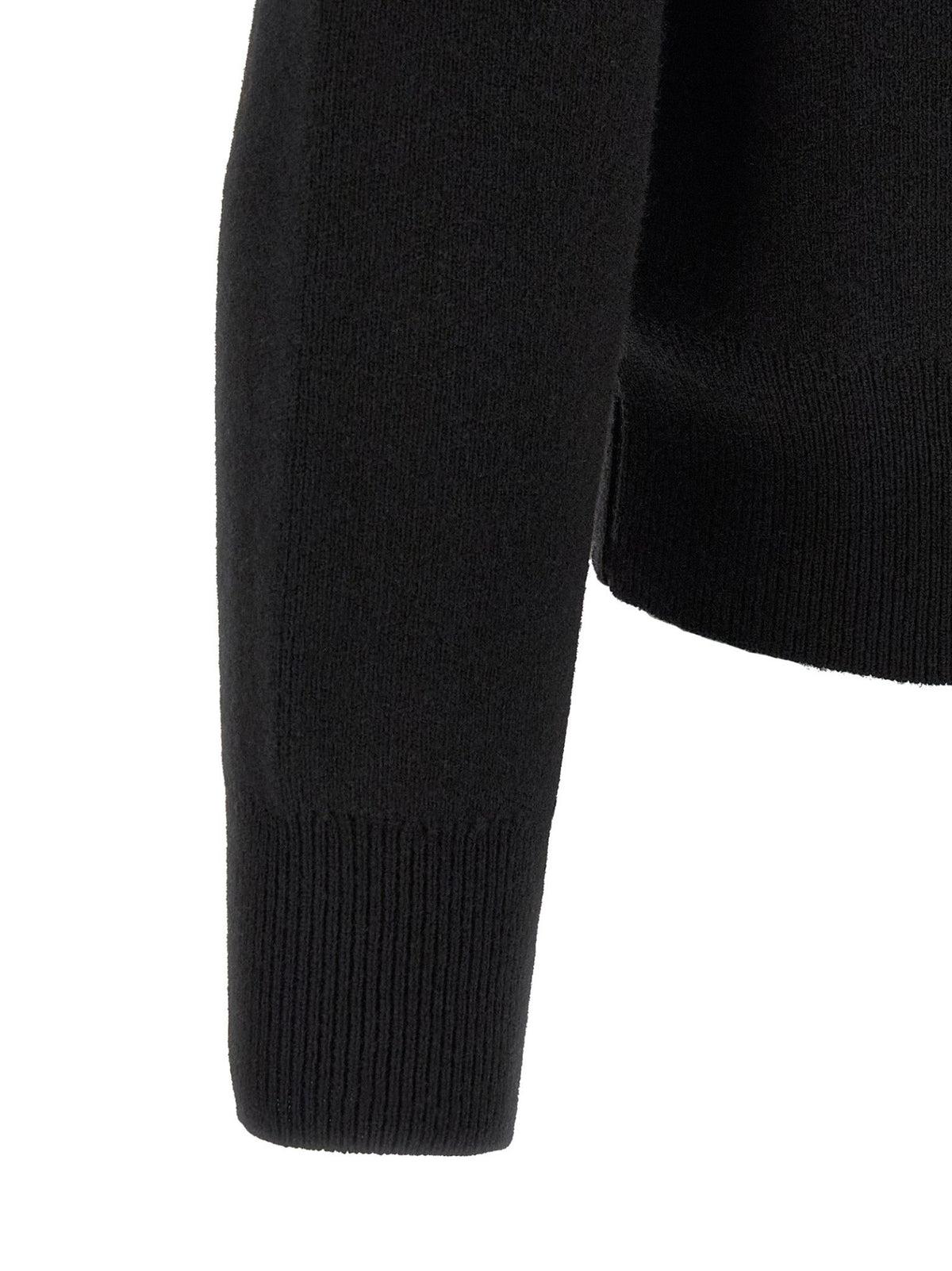 Ami Paris Black Wool Cardigan - HBPS Beauty & Fashion