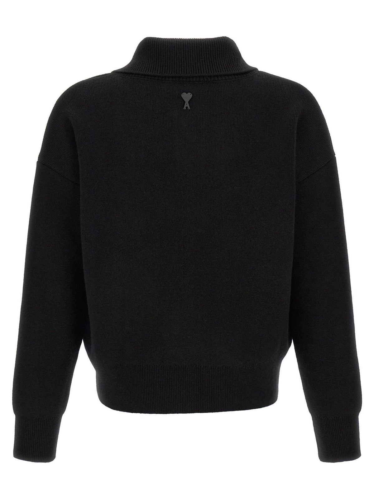 Ami Paris Black Wool Cardigan - HBPS Beauty & Fashion