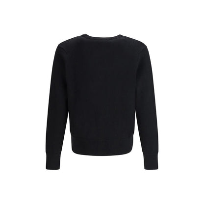 Ami Paris Black Wool Oves Aries Cardigan - HBPS Beauty & Fashion