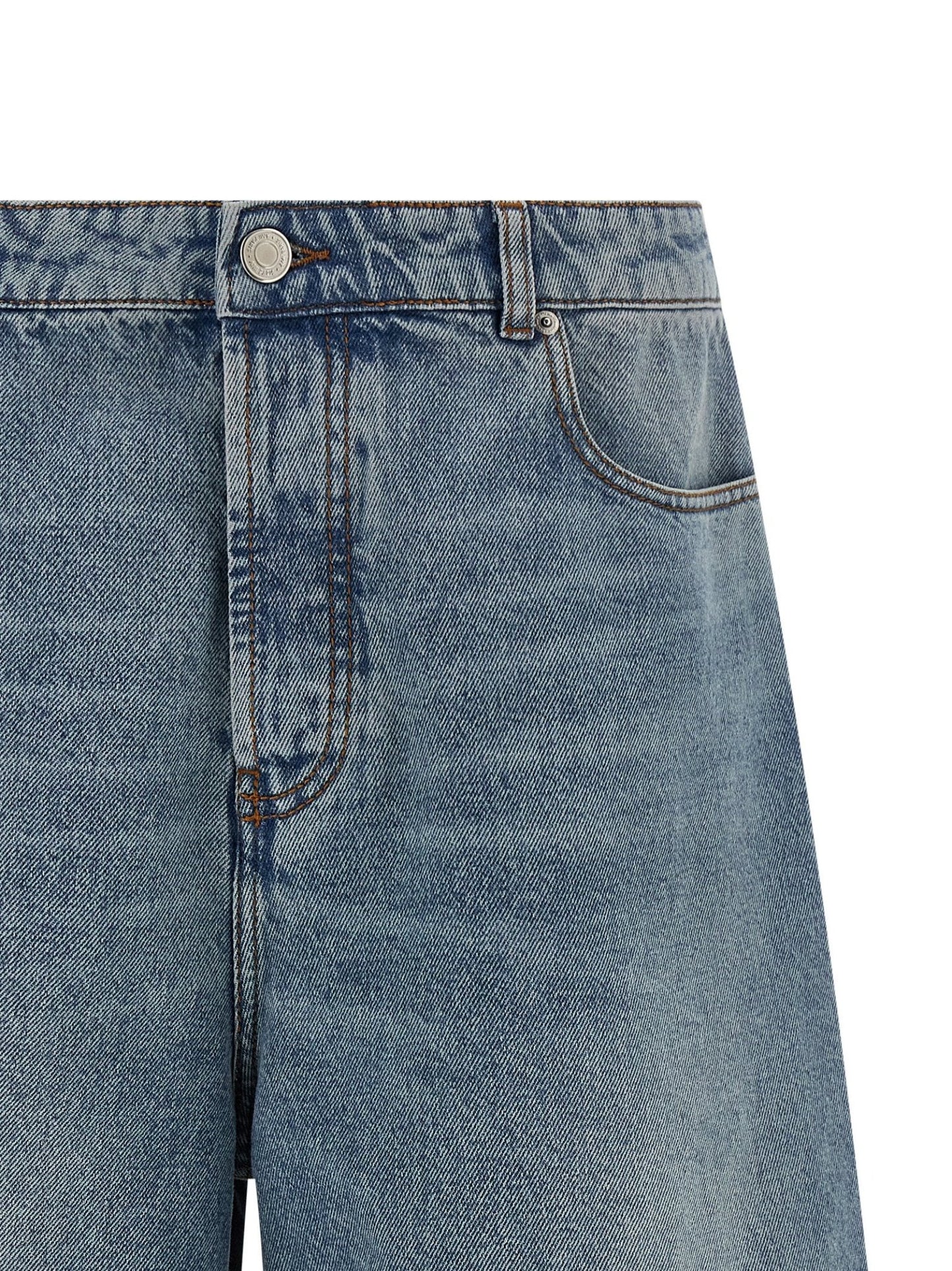 Ami Paris Blue Cotton Bermuda Shorts - HBPS Beauty & Fashion