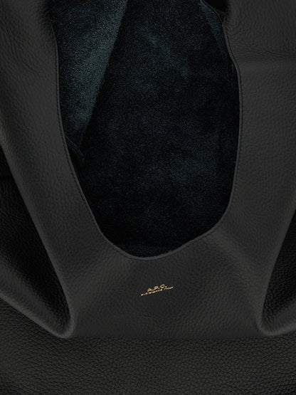 A.P.C. Black Calfskin Shoulder Bag - HBPS Beauty & Fashion