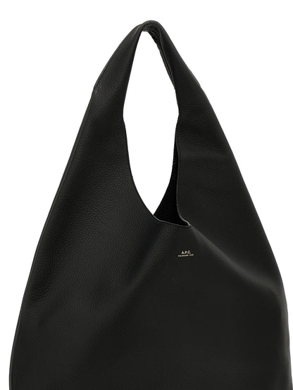 A.P.C. Black Calfskin Shoulder Bag - HBPS Beauty & Fashion