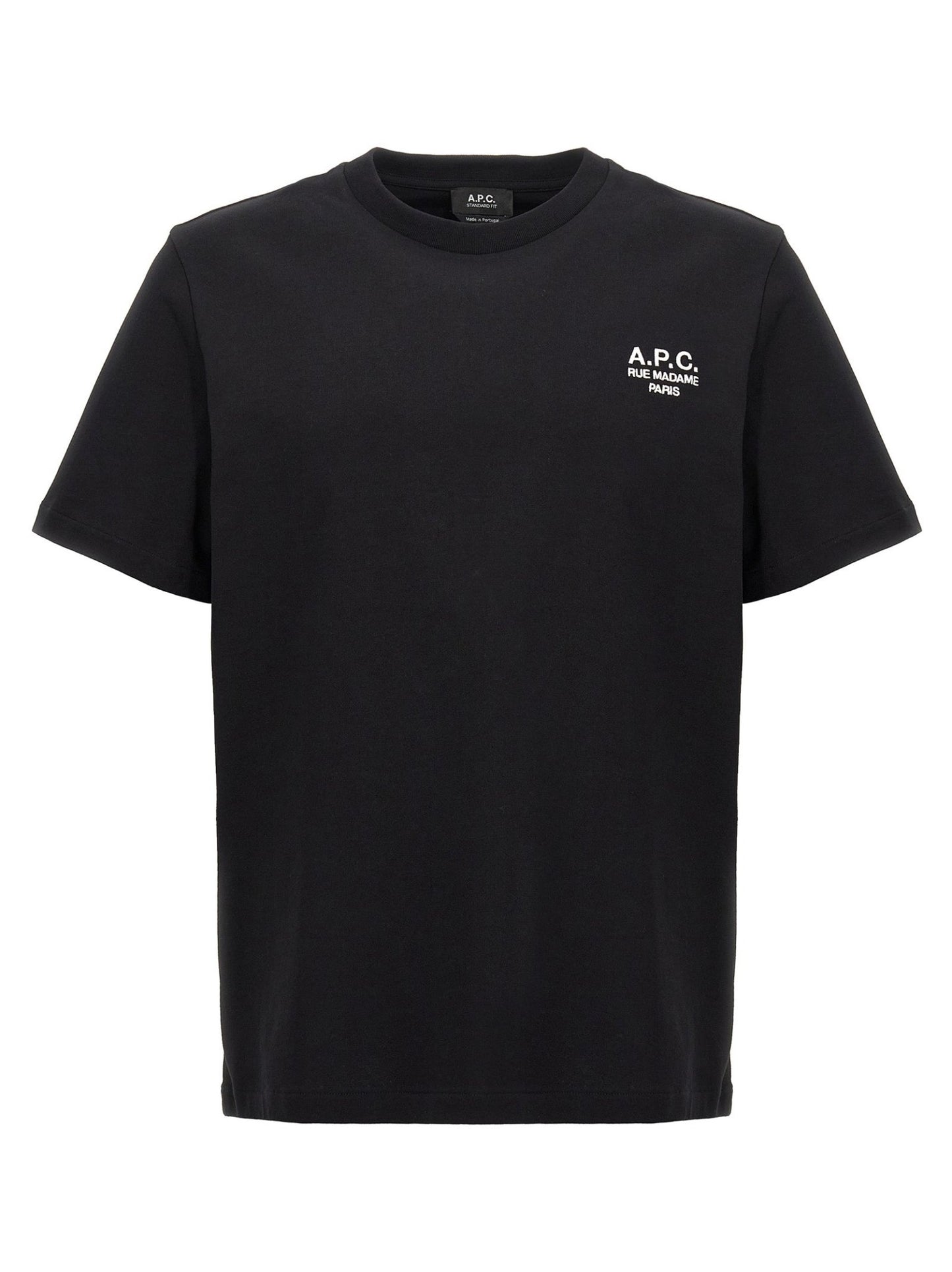 A.P.C. Black Cotton T-Shirt - HBPS Beauty & Fashion