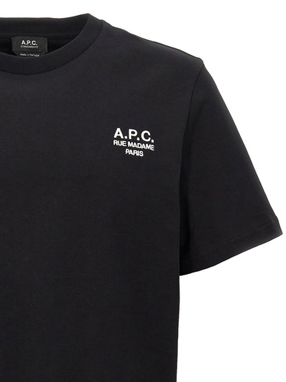 A.P.C. Black Cotton T-Shirt - HBPS Beauty & Fashion