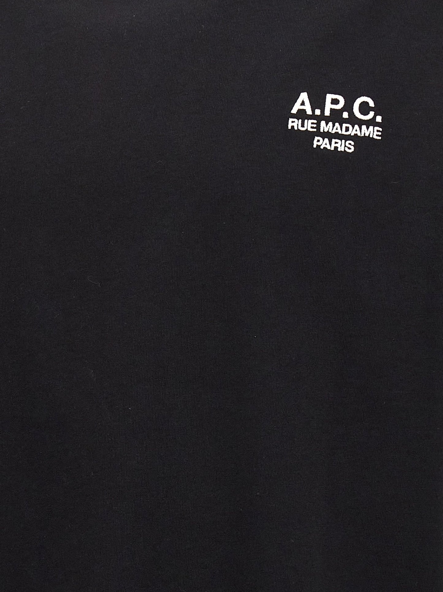 A.P.C. Black Cotton T-Shirt - HBPS Beauty & Fashion