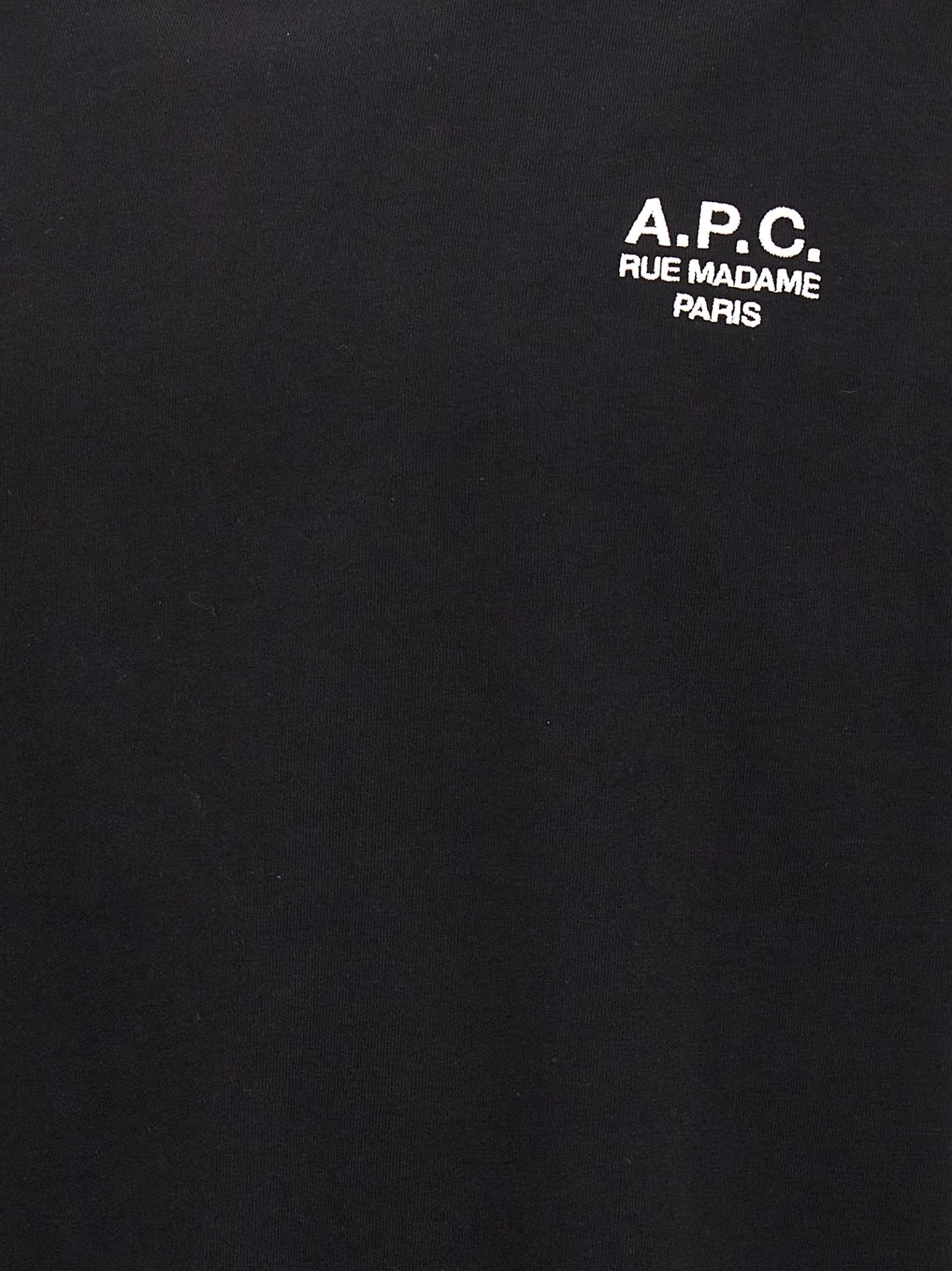 A.P.C. Black Cotton T-Shirt - HBPS Beauty & Fashion
