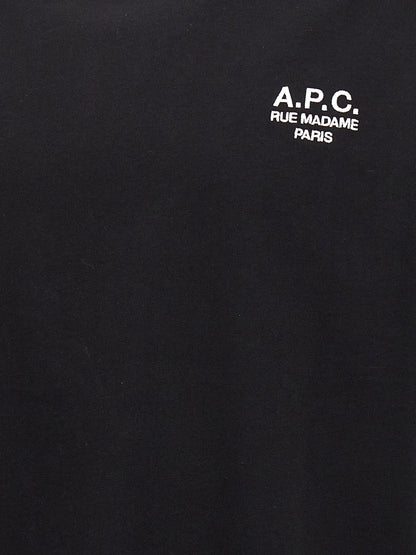 A.P.C. Black Cotton T-Shirt - HBPS Beauty & Fashion