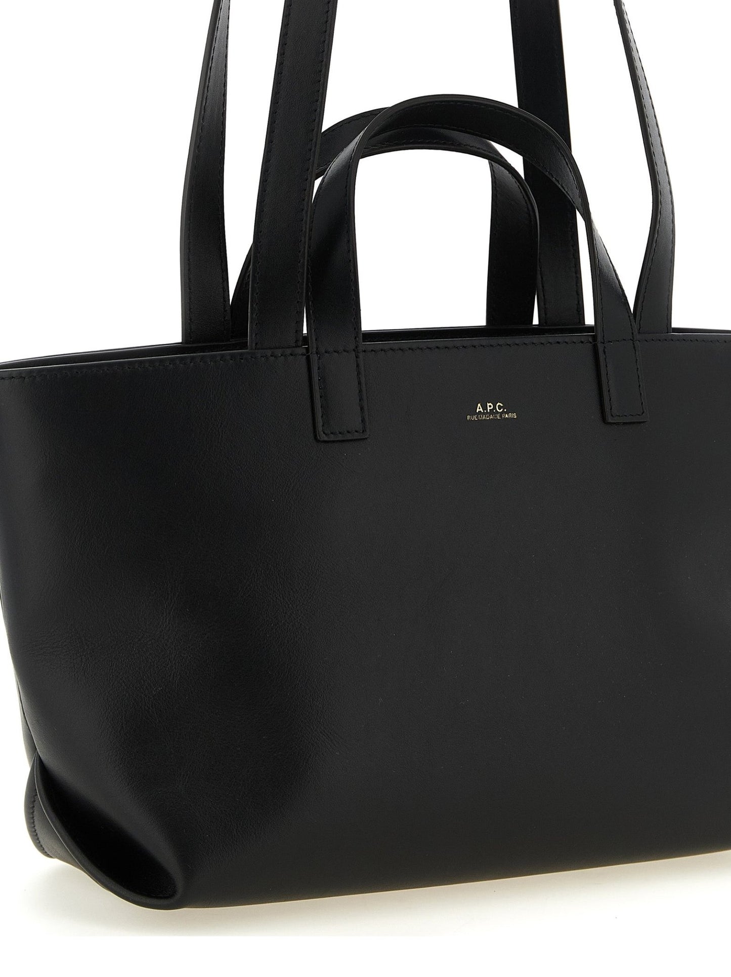 A.P.C. Black Cowhide Tote Bag - HBPS Beauty & Fashion
