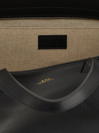 A.P.C. Black Cowhide Tote Bag - HBPS Beauty & Fashion