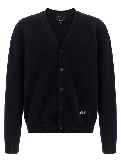 A.P.C. Blue Wool Cardigan - HBPS Beauty & Fashion