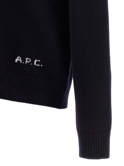 A.P.C. Blue Wool Cardigan - HBPS Beauty & Fashion