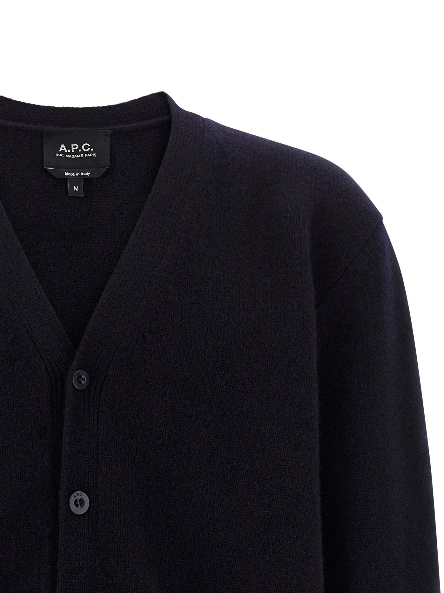 A.P.C. Blue Wool Cardigan - HBPS Beauty & Fashion