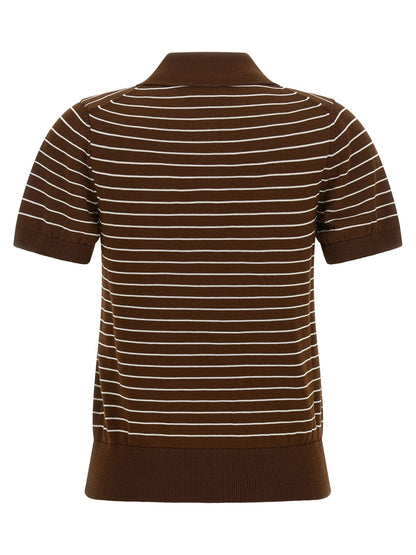A.P.C. Brown Cotton Polo Shirt - HBPS Beauty & Fashion