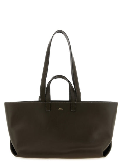 A.P.C. Brown Cowhide Tote Bag - HBPS Beauty & Fashion