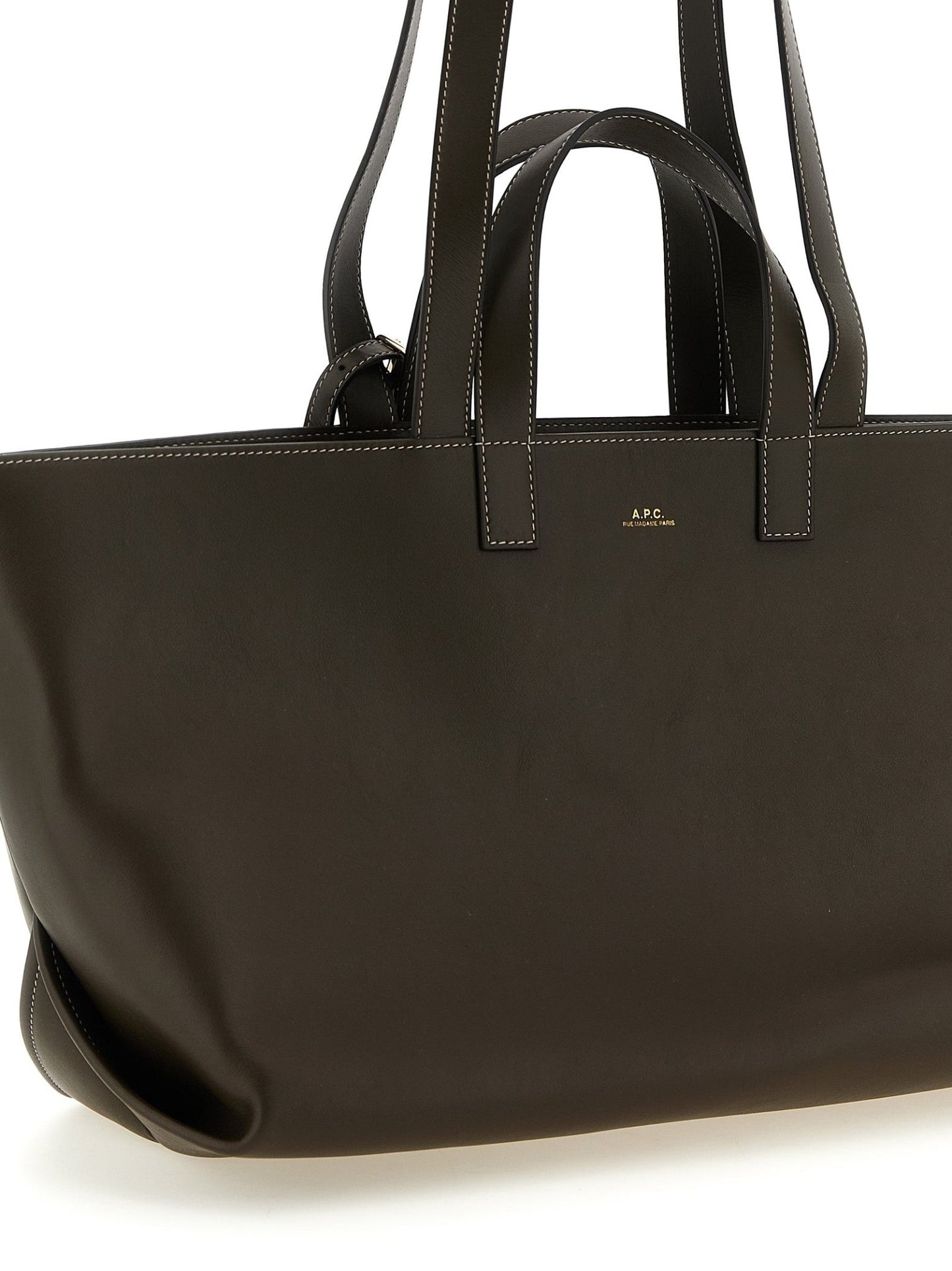 A.P.C. Brown Cowhide Tote Bag - HBPS Beauty & Fashion