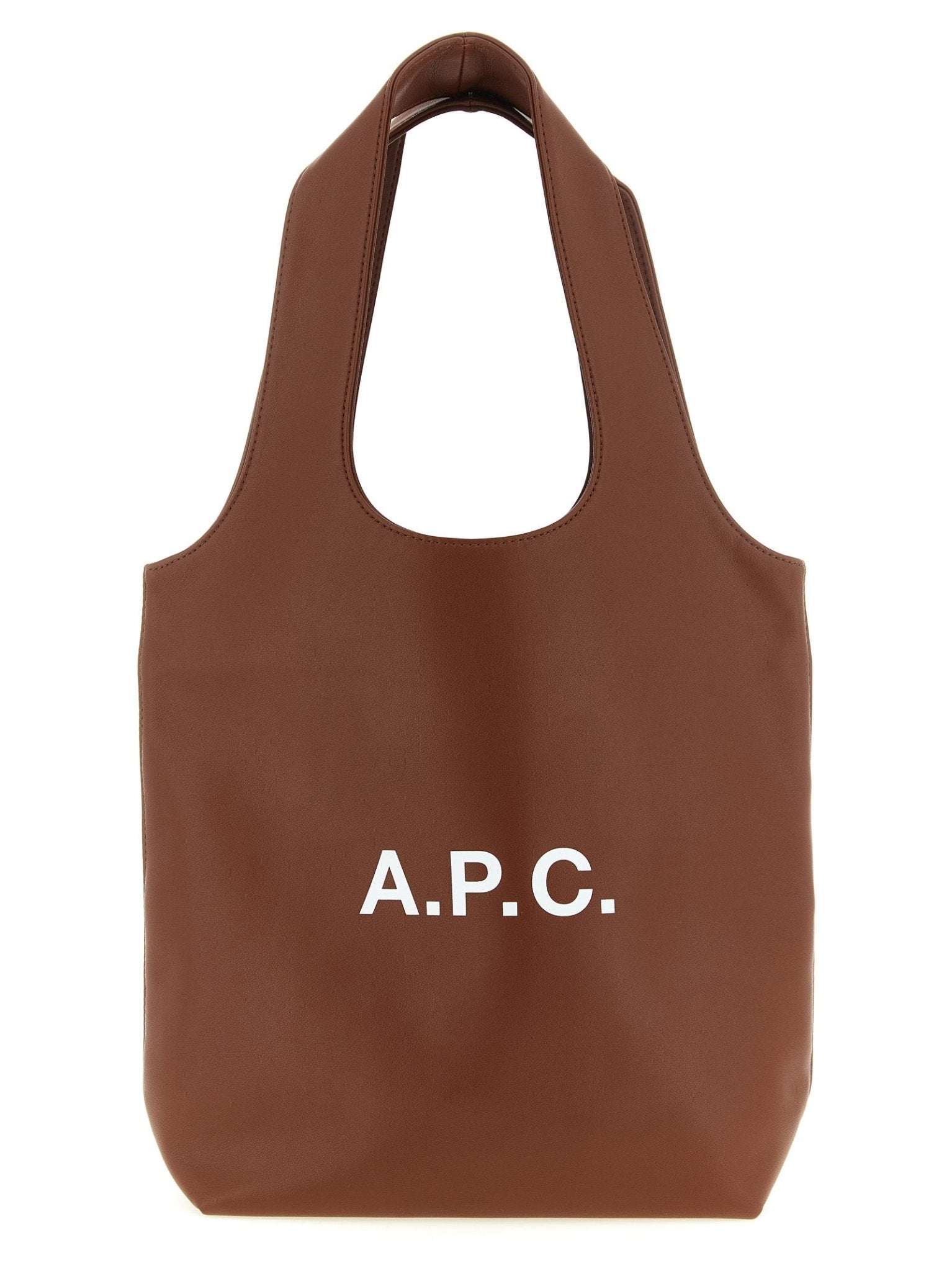 A.P.C. Brown Polyester Handbag - HBPS Beauty & Fashion