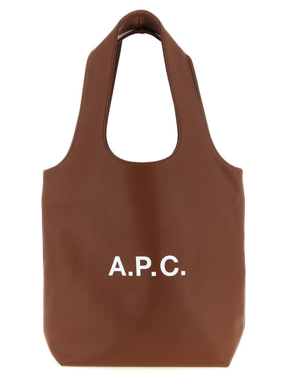 A.P.C. Brown Polyester Handbag - HBPS Beauty & Fashion