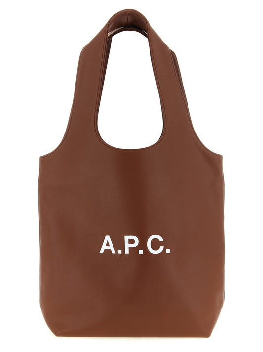 A.P.C. Brown Polyester Handbag - HBPS Beauty & Fashion