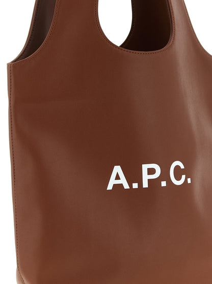 A.P.C. Brown Polyester Handbag - HBPS Beauty & Fashion