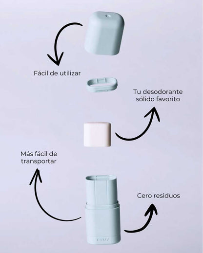 Aplicador + 3 Desodorantes Sólidos ECO