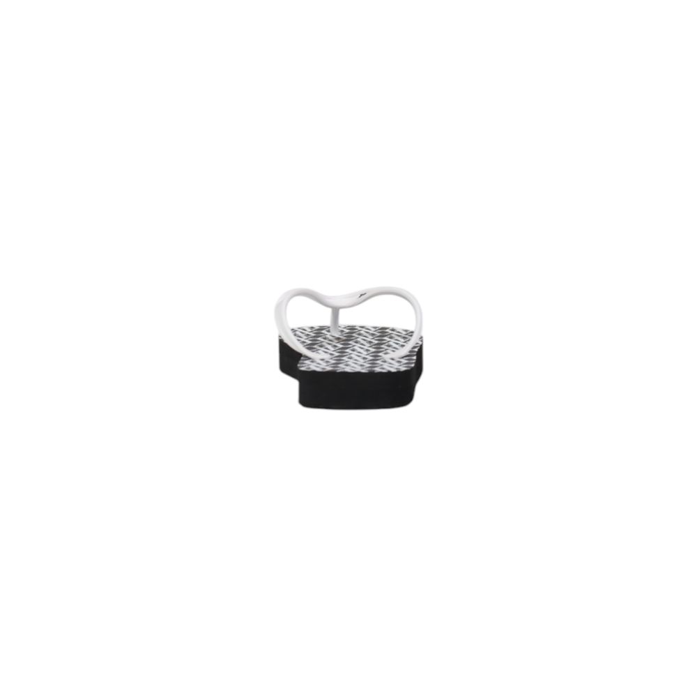 Armani Exchange Black And White Rubber Flip-Flop Sandals - HBPS Beauty & Fashion