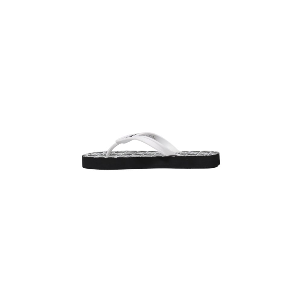 Armani Exchange Black And White Rubber Flip-Flop Sandals - HBPS Beauty & Fashion