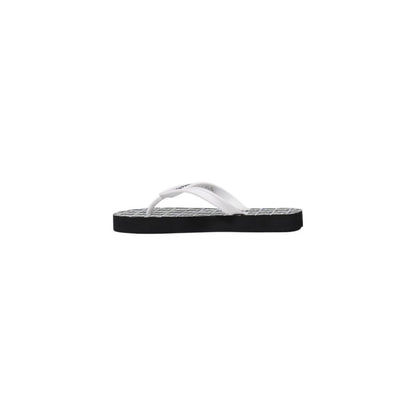 Armani Exchange Black And White Rubber Flip-Flop Sandals - HBPS Beauty & Fashion