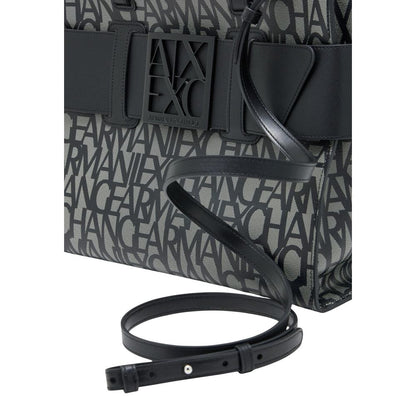 Armani Exchange Black Cotton Handbag - HBPS Beauty & Fashion